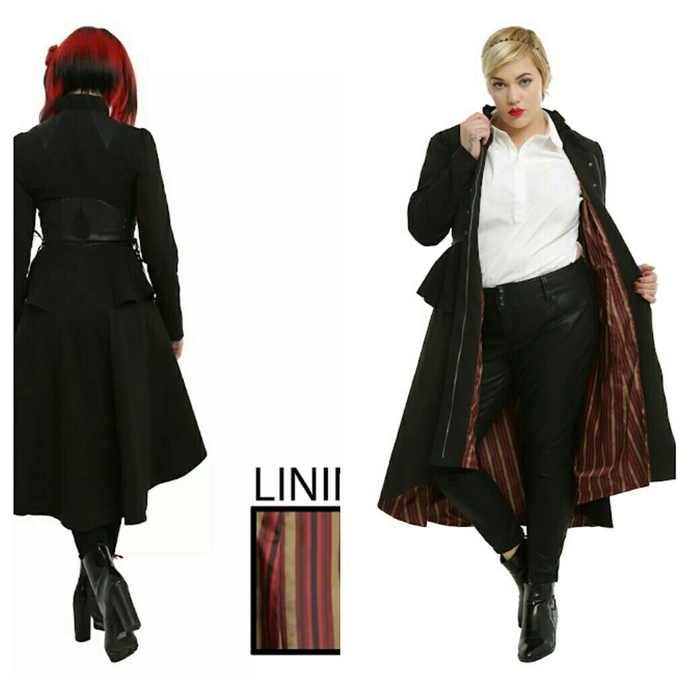 RARE Torrid Disney Alice Red Queen Trench Coat 4X